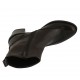 Bottines pour femmes avec fermeture éclair et bout golf en cuir marron talon 6 - Pointures disponibles:  33, 34, 42, 43, 44, 45