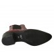 Stivaletto texano a punta da donna con elastici in vernice stampata rossa tacco 4 - Misure disponibili: 33, 34, 42, 43
