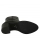 Botines para mujer con cremallera en charol imprimido negro tacon 6 - Tallas disponibles:  33, 34, 42, 43, 44, 45
