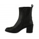 Bottines pour femmes avec fermeture éclair et bout golf en cuir noir talon 6 - Pointures disponibles:  34, 42, 43, 44, 45, 46