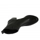 Bottines pour femmes avec fermeture éclair et bout golf en cuir noir talon 6 - Pointures disponibles:  34, 42, 43, 44, 45, 46