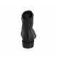 Botines para mujer con cremallera en piel negra tacon 3 - Tallas disponibles:  34, 42, 43, 44, 46