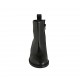 Bottines pour femmes avec fermeture éclair en cuir noir talon 3 - Pointures disponibles:  34, 42, 43, 44, 46
