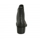 Botines para mujer en piel negra con elasticos tacon 5 - Tallas disponibles:  32, 33, 34, 42, 43, 44