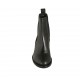 Botines para mujer en piel negra con elasticos tacon 5 - Tallas disponibles:  32, 33, 34, 42, 43, 44