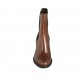 Bottines pour femmes avec elastiques en cuir brun clair talon 6 - Pointures disponibles:  32, 33, 34, 42, 43, 44