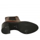 Bottines pour femmes avec elastiques en cuir brun clair talon 6 - Pointures disponibles:  32, 33, 34, 42, 43, 44
