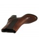 Bottines pour femmes avec elastiques en cuir brun clair talon 6 - Pointures disponibles:  32, 33, 34, 42, 43, 44