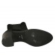 Bottines pour femmes avec elastiques et bout golf en daim noir talon 6 - Pointures disponibles:  32, 33, 34, 42, 43, 44, 45, 46