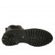 Bottines pour femmes avec élastiques en cuir lisse noir talon 3 - Pointures disponibles:  33, 34, 43, 44, 45
