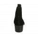 Bottines pour femmes avec elastiques et bout golf en daim noir talon 5 - Pointures disponibles:  32, 33, 34, 42, 43, 44, 45, 46