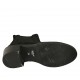 Bottines pour femmes avec elastiques et bout golf en daim noir talon 5 - Pointures disponibles:  32, 33, 34, 42, 43, 44, 45, 46
