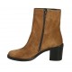 Bottines pour femmes avec fermeture éclair en daim brun clair talon 6 - Pointures disponibles:  32, 33, 34, 42, 43, 44, 46