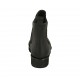 Bottines pour femmes avec élastiques en cuir noir talon 3 - Pointures disponibles:  32, 33, 34, 42, 43, 44, 45, 46