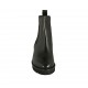 Bottines pour femmes avec élastiques en cuir noir talon 3 - Pointures disponibles:  32, 33, 34, 42, 43, 44, 45, 46