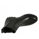 Bottines pour femmes avec élastiques en cuir noir talon 3 - Pointures disponibles:  32, 33, 34, 42, 43, 44, 45, 46