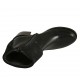 Stivaletto da donna con cerniera e risvolto in pelle e camoscio nero tacco 5 - Misure disponibili: 32, 33, 34, 42, 43, 44, 45, 46