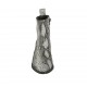 Woman's pointy texan ankle boot with zipper in printed leather heel 4 - Available sizes:  32, 33, 34, 42, 43, 44, 45