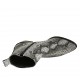 Botin tejano a punta para mujer con cremallera en piel imprimida tacon 4 - Tallas disponibles:  32, 33, 34, 42, 43, 44, 45