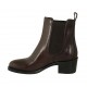 Bottines pour femmes avec élastiques en cuir marron foncé talon 5 - Pointures disponibles:  32, 33, 34, 42, 43, 44, 45