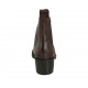 Bottines pour femmes avec élastiques en cuir marron foncé talon 5 - Pointures disponibles:  32, 33, 34, 42, 43, 44, 45
