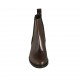 Stivaletto da donna con elastici in pelle marrone tacco 5 - Misure disponibili: 32, 33, 34, 42, 43, 44, 45