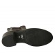 Bottines pour femmes avec élastiques en cuir marron foncé talon 5 - Pointures disponibles:  32, 33, 34, 42, 43, 44, 45