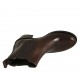 Bottines pour femmes avec élastiques en cuir marron foncé talon 5 - Pointures disponibles:  32, 33, 34, 42, 43, 44, 45