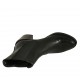 Botines para mujer en piel negra con elasticos tacon 6 - Tallas disponibles:  33, 34, 42, 44, 45, 46
