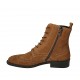 Bottines pour femmes à bout golf avec fermeture éclair et lacets en daim brun clair talon 3 - Pointures disponibles:  42, 43, 44, 45