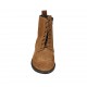 Bottines pour femmes à bout golf avec fermeture éclair et lacets en daim brun clair talon 3 - Pointures disponibles:  42, 43, 44, 45