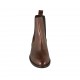 Stivaletto da donna in pelle color marrone con doppi elastici tacco 3   - Misure disponibili: 33, 34, 42, 43, 44, 45, 46