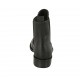 Stivaletto da donna con doppi elastici in pelle nera tacco 3 - Misure disponibili: 34, 42, 43, 45, 46