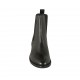 Bottines pour femmes en cuir noir avec double élastiques talon 3 - Pointures disponibles:  34, 42, 43, 45, 46