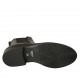 Bottines pour femmes en cuir noir avec double élastiques talon 3 - Pointures disponibles:  34, 42, 43, 45, 46