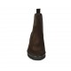 Stivaletto da donna con elastici in camoscio marrone tacco 3 - Misure disponibili: 32, 34, 42, 43, 44, 45