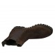 Stivaletto da donna con elastici in camoscio marrone tacco 3 - Misure disponibili: 32, 34, 42, 43, 44, 45