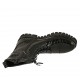 Bottines stil combat pour femmes à lacets avec fermeture éclair en cuir verni imprimé noir talon 3 - Pointures disponibles:  34, 43, 44, 45