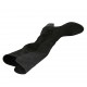 Botas altas para mujer en gamuza y material elastico negro con tacon 6 - Tallas disponibles:  32, 33, 34, 42, 43, 44, 45, 46, 47