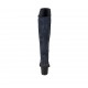Bottes hautes pour femmes en daim et matériau élastique bleu talon 6 - Pointures disponibles:  33, 34, 42, 43, 44, 46, 47