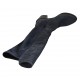 Bottes hautes pour femmes en daim et matériau élastique bleu talon 6 - Pointures disponibles:  33, 34, 42, 43, 44, 46, 47