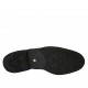 Botines para mujer con elastico y cremallera en piel negra tacon 3 - Tallas disponibles:  42, 43, 44, 45