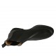 Botines para mujer con dobles elasticos en piel negra tacon 3 - Tallas disponibles:  43, 44, 45