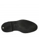 Men's ankle boot in black leather with elastic bands - Available sizes:  36, 37, 38, 46, 47, 48, 49