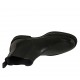 Men's ankle boot in black leather with elastic bands - Available sizes:  36, 37, 38, 46, 47, 48, 49