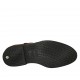 Scarpa da uomo con fibbie e lavorazione Brogue in pelle marrone - Misure disponibili: 36, 37, 38, 46, 47, 48, 49, 50