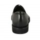 Men's laced derby shoe in smooth black leather 