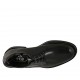 Herrenderbyschuh mit Schnürsenkeln aus glattem schwarzem Leder - Verfügbare Größen:  36, 37, 38, 46, 47, 48, 49, 50