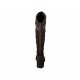 Bottes pour femmes en daim et matériau élastique marron talon 3 - Pointures disponibles:  33, 34, 42, 43, 44, 45, 46, 47