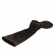 Woman's boot in brown suede and elastic material heel 3